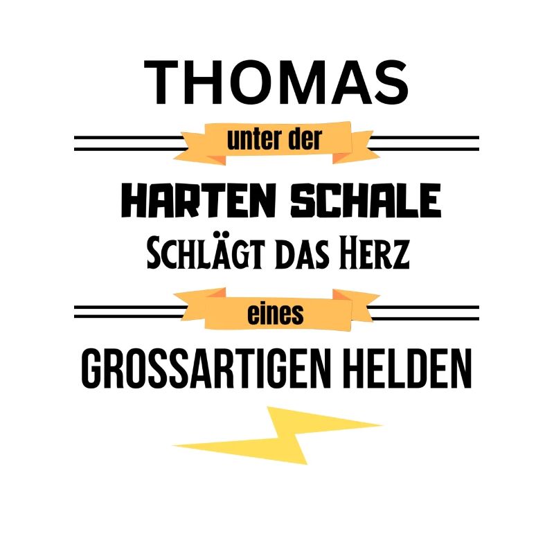 Thomas unter harte Schale eines Großartigen Helden