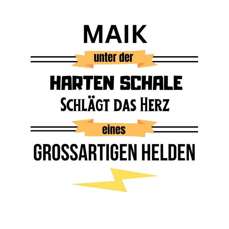 Maik unter harte Schale eines Großartigen Helden