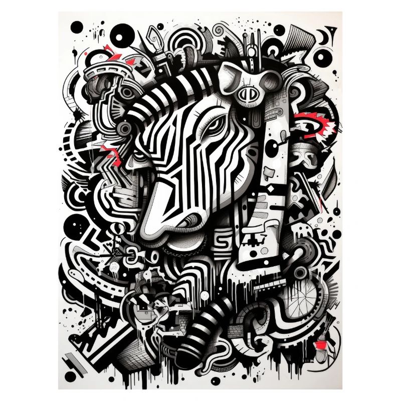 Zebra abstract geometry