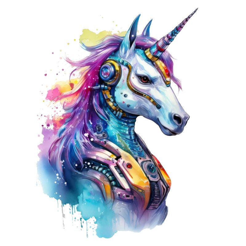 Futuristisches Einhorn