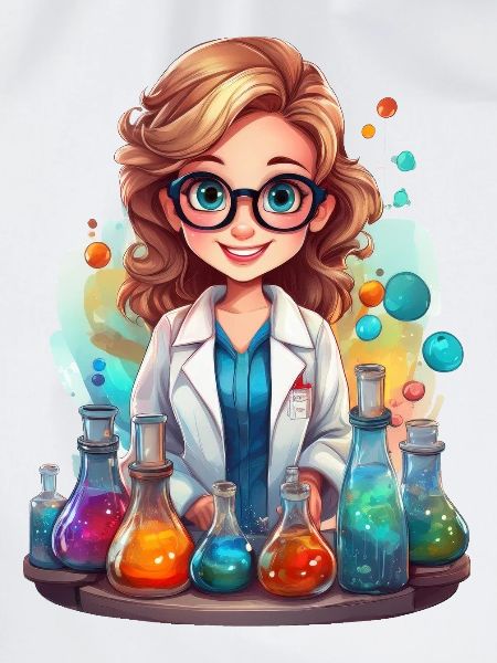 Chemikerin im Labor