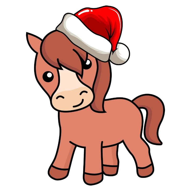 Pferd Weihnachten Comic