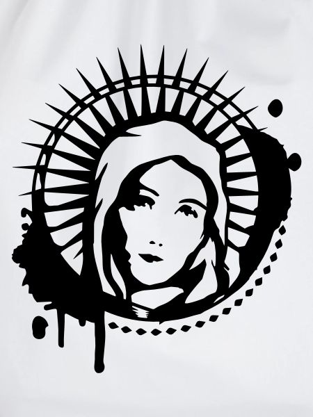 Maria Portrait Graffiti Schablone