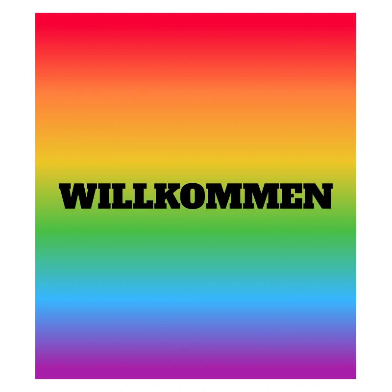 Willkommen Rainbow Welcome