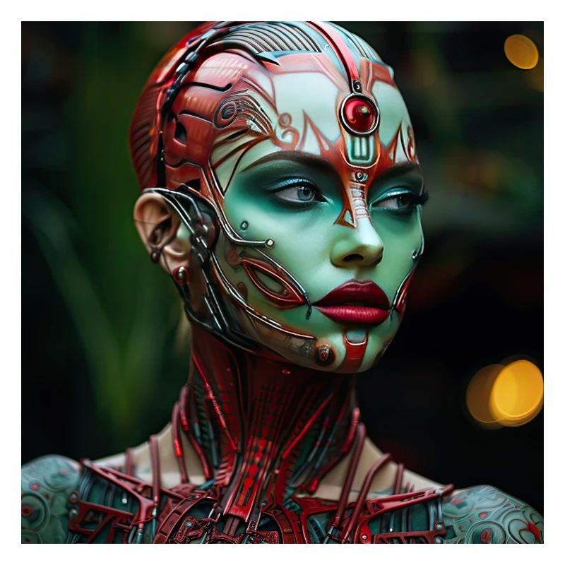 Weiblicher Cyborg