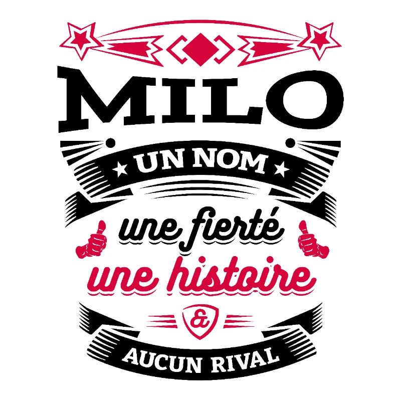 MILO UN NOM UNE FIERTÉ AUCUN RIVAL