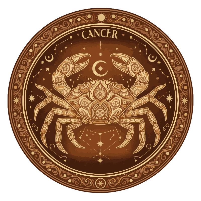 Krebs Mandala Sternzeichen