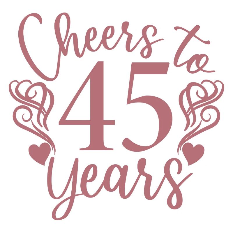 Vive le 45e anniversaire de 45 ans