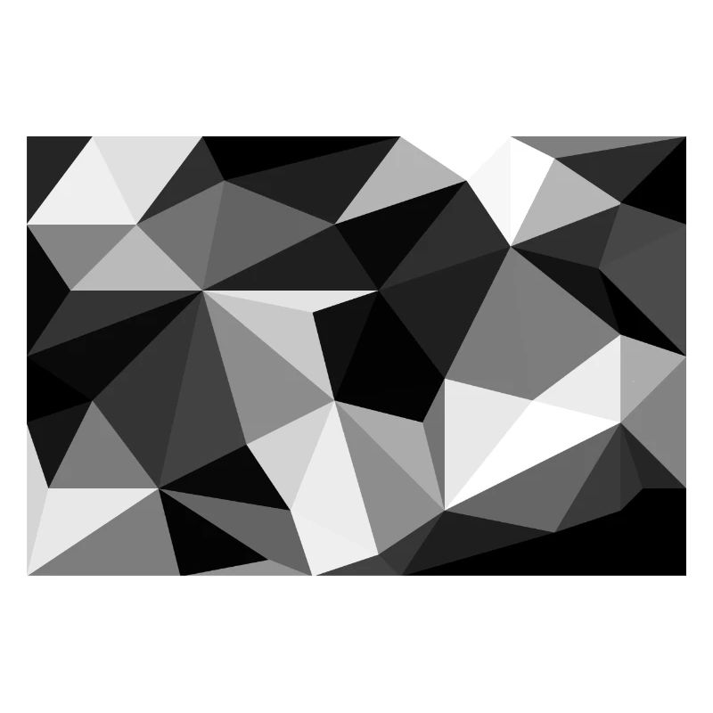 Polygon noir et blanc