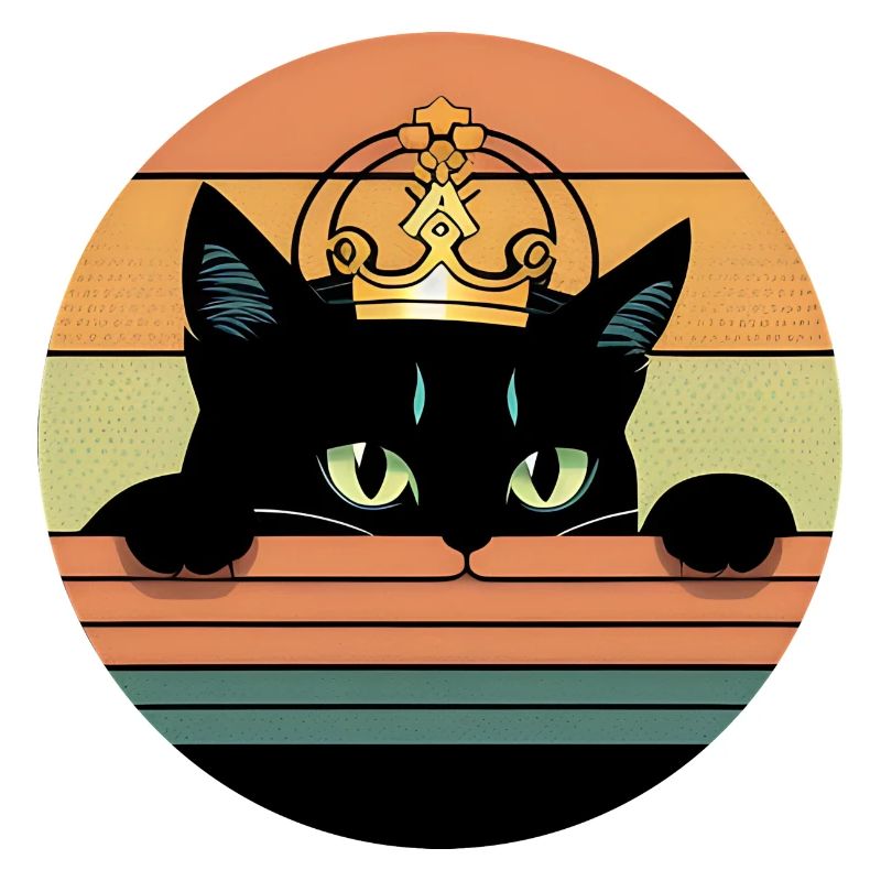 Chat avec couronne