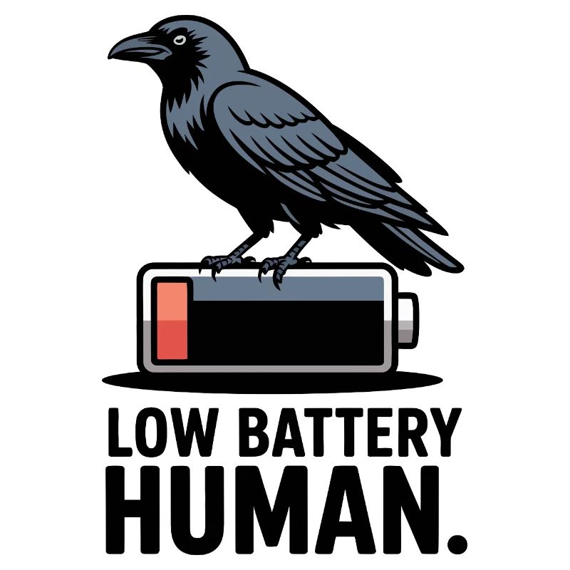 Raven Over Low Battery