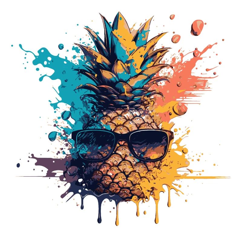 Funny Pineapple Fruit