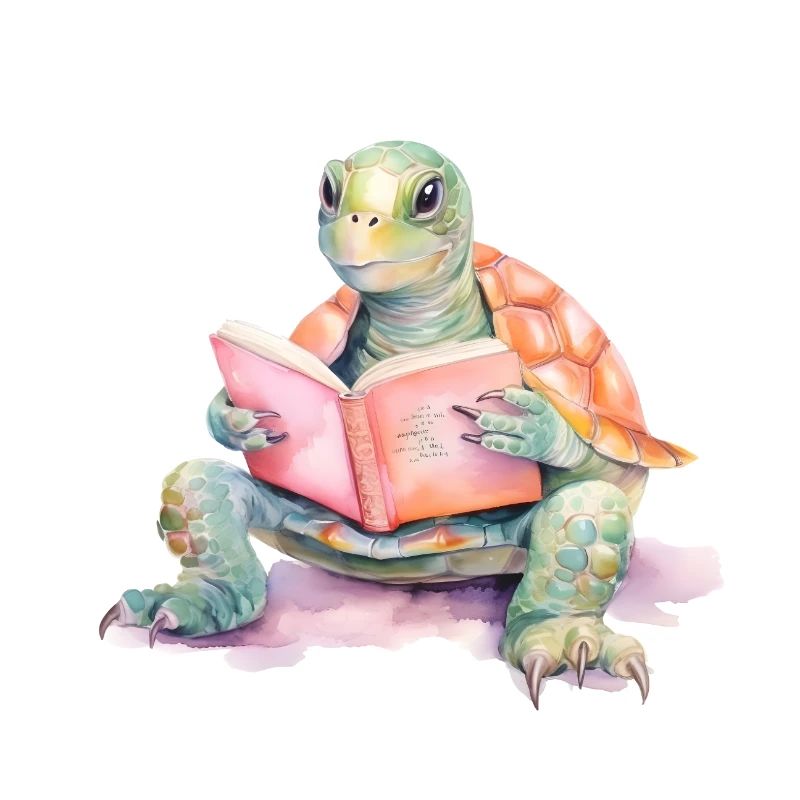 Turtle Watercolor Design 3