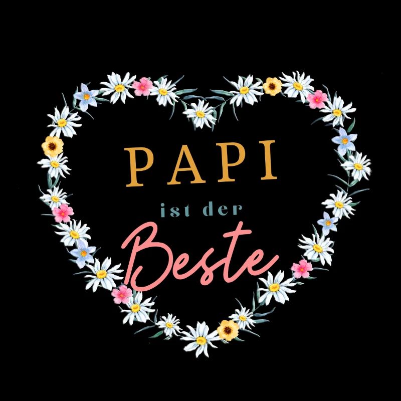 Papi ist der Beste! Niedlicher Blumenkranz