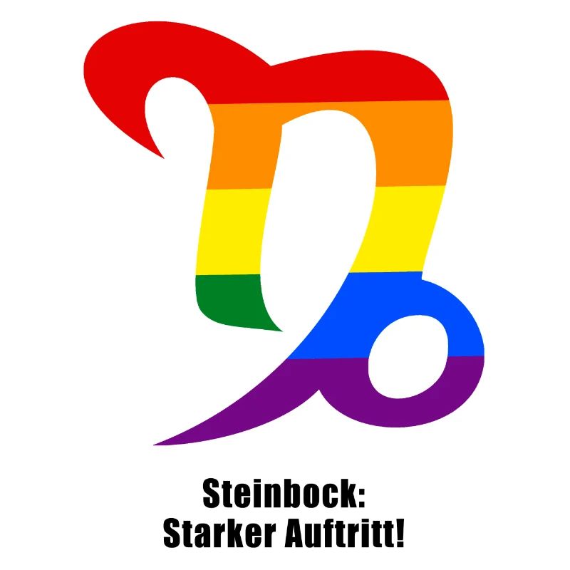 Sternzeichen Steinbock Pride Design