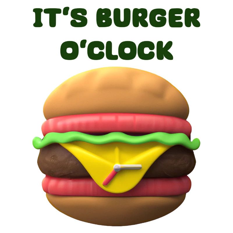 IT'S BURGER O'CLOCK