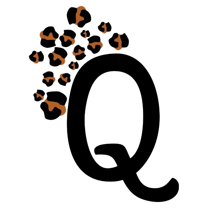 Letter q leopard patterns