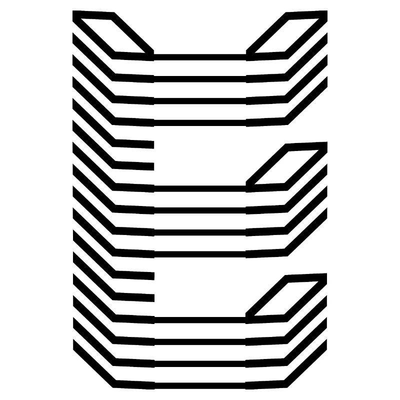 Unique Letter E Logo Design "Schwarz"