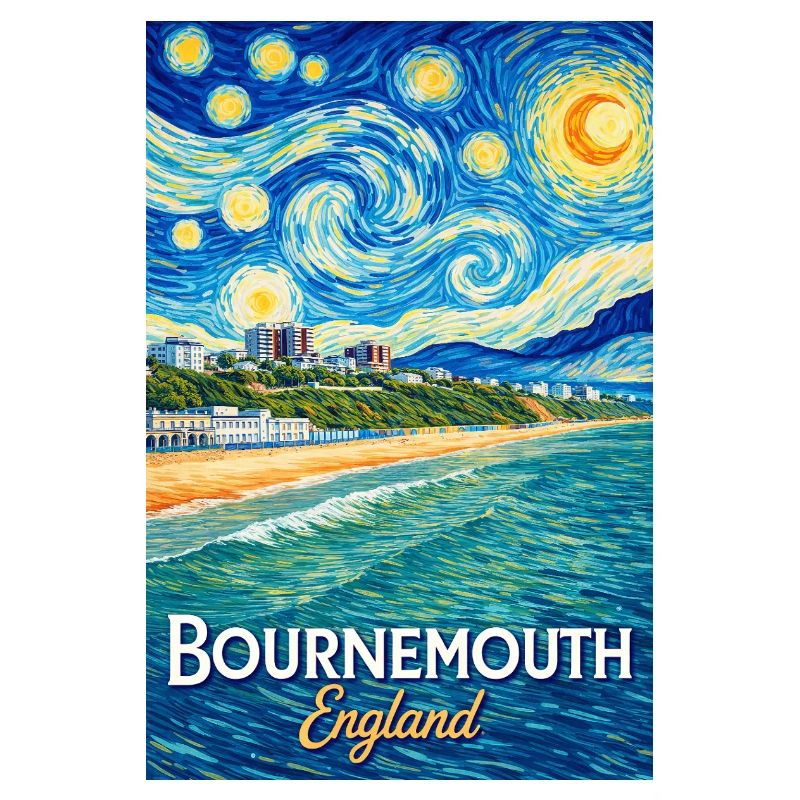 Bournemouth England Starry Night