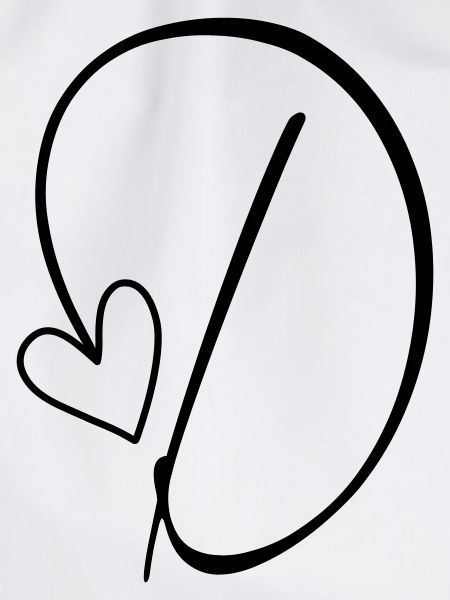 Buchstabe D Buchstabe-D Kalligrafie