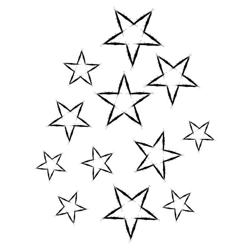 Star Design Vector Black Starry Sky