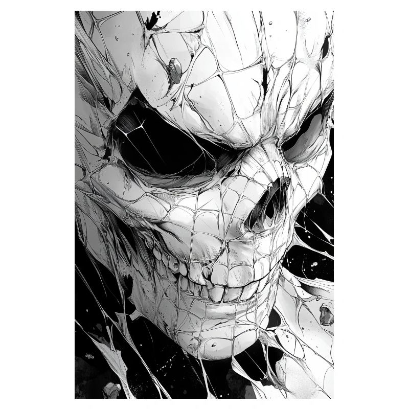 Skull Net Black & White