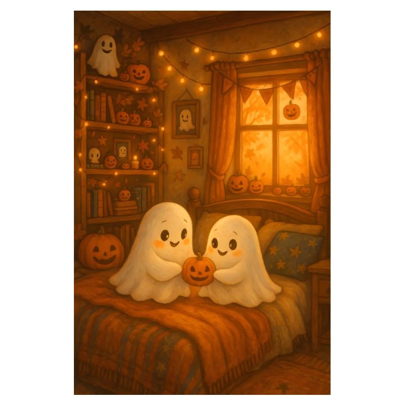 Cute Halloween Ghosts