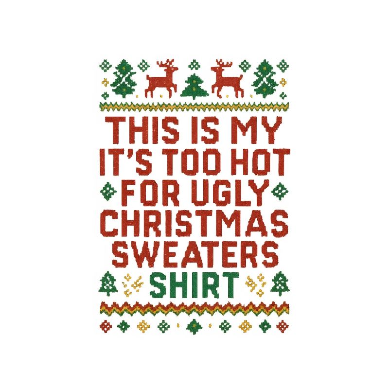 Chemise pull de Noël moche