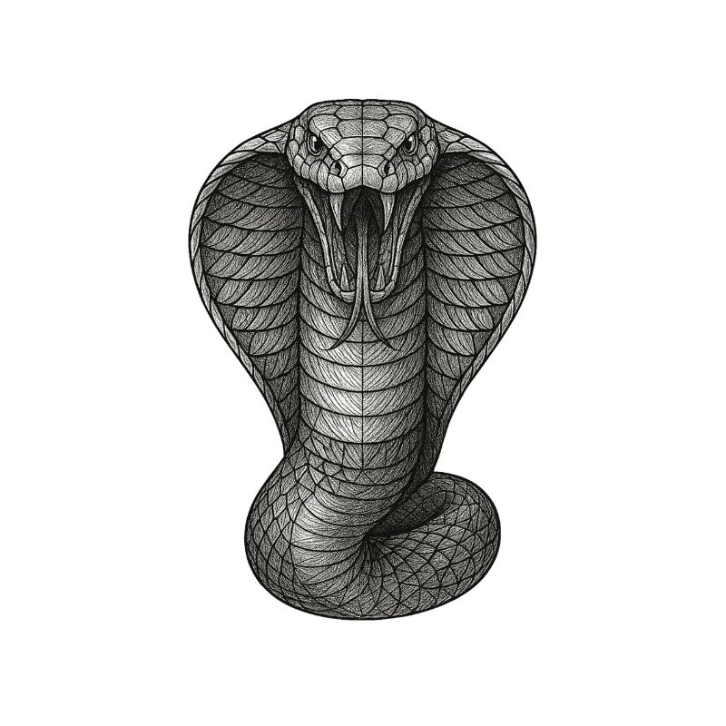 Cobra Graphite Line Illustration
