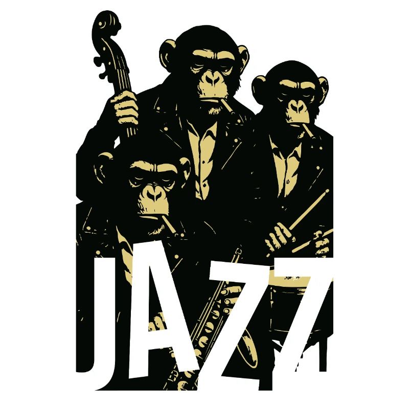Jazz-Schimpansenquartett