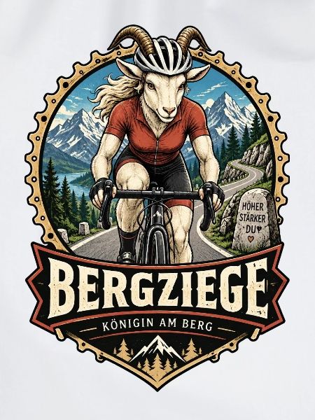 Rennradfahrerin Bergziege