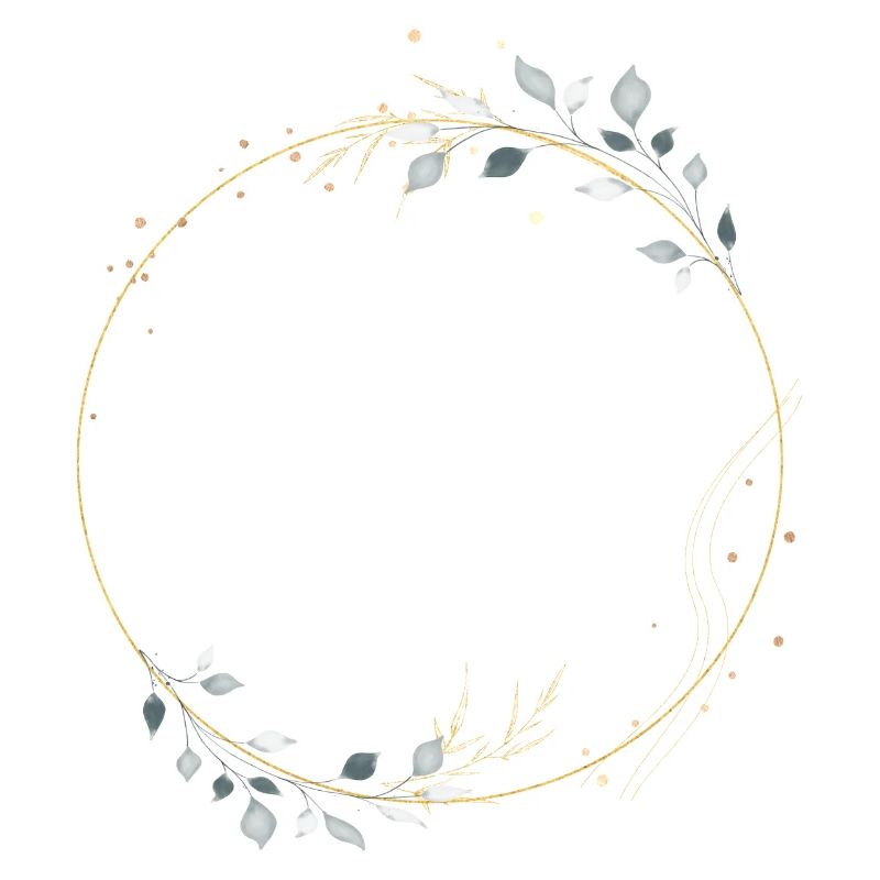 Modern wreath customizable