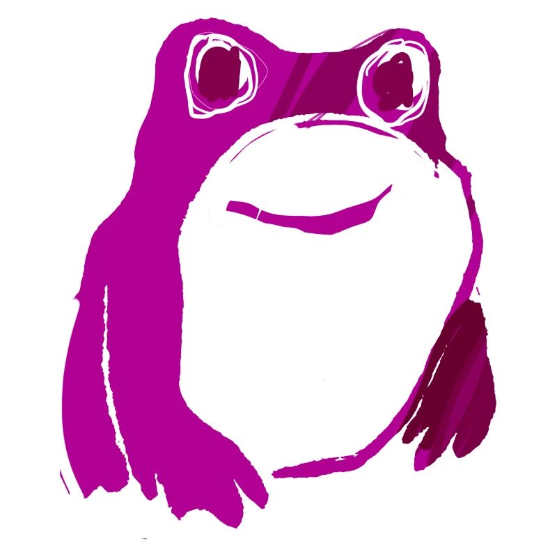 Frosch, pink, illustration, stencil