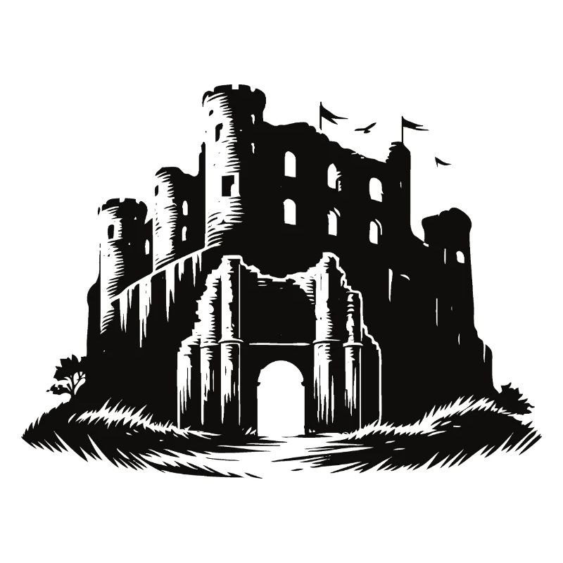 Mysterious ruins, past for explorers