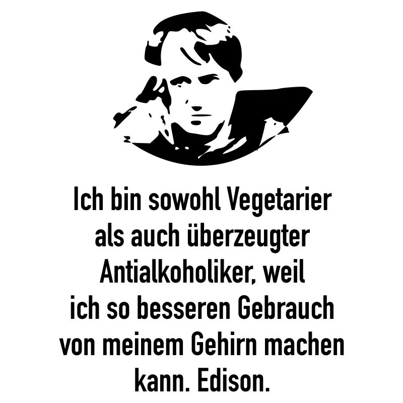 Edison: Ich bin sowohl Vegetarier als auch überze