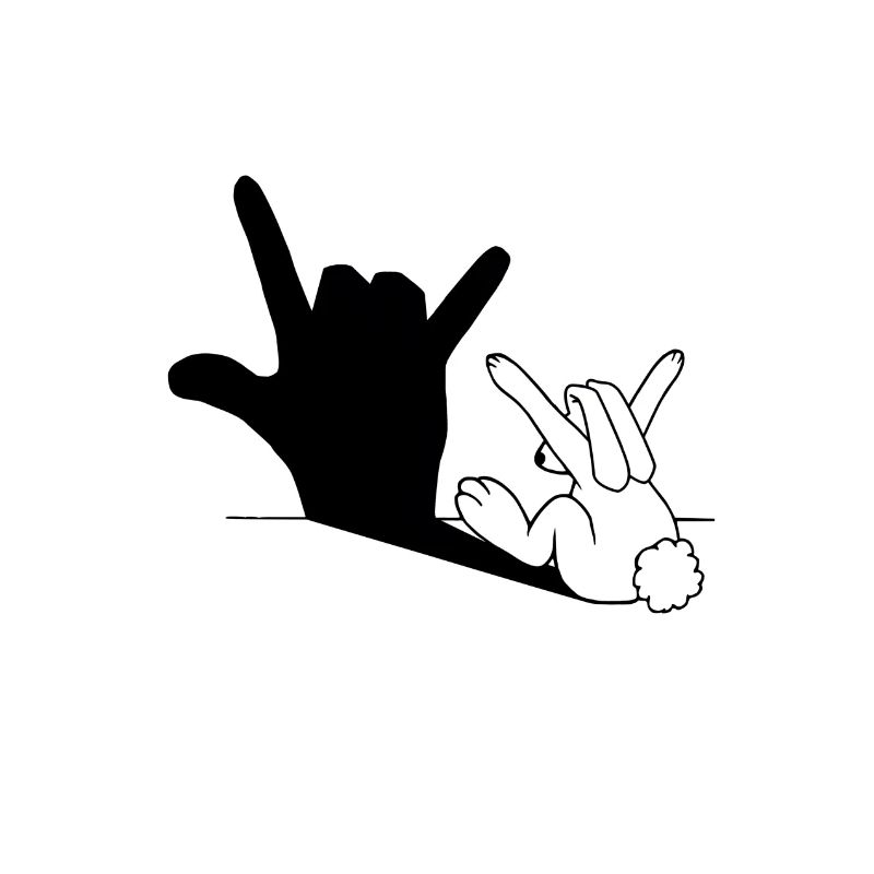 Rabbit Love Hand Shadow