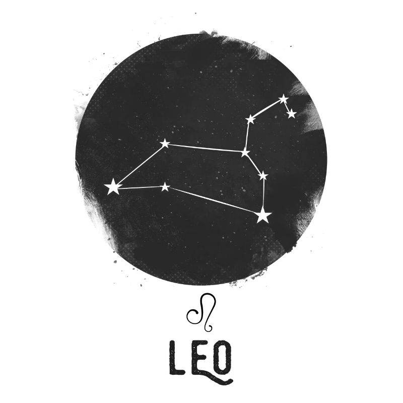 Minimal Leo Zodiac Sign
