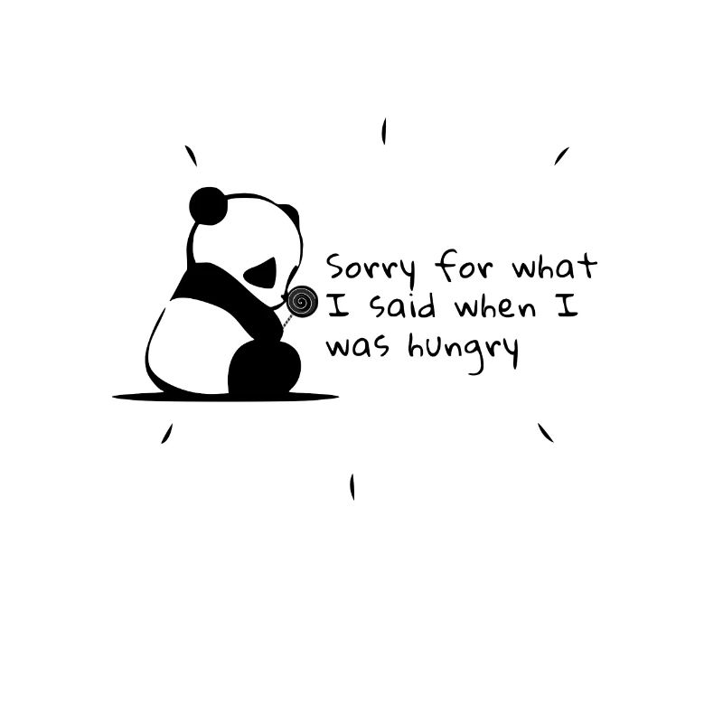 Désolé pour ce que j'ai dit quand j'avais faim