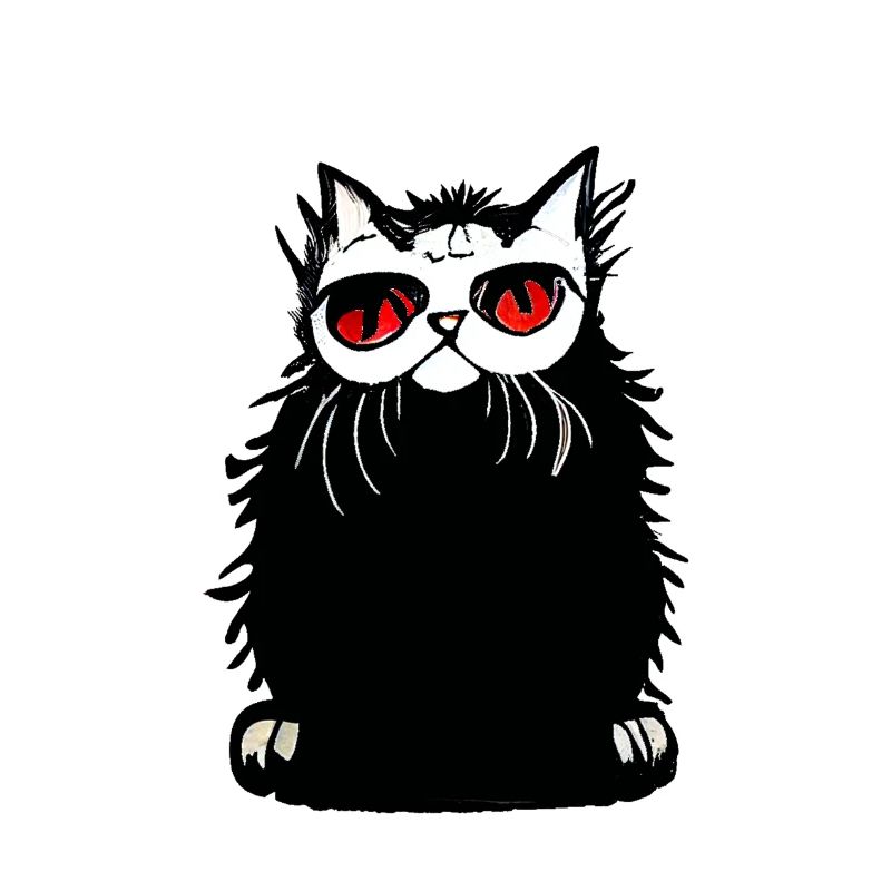 Graffiti de chat persan