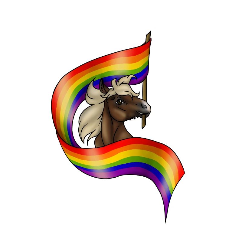 REGENBOGEN - Phoenix mit Prideflag