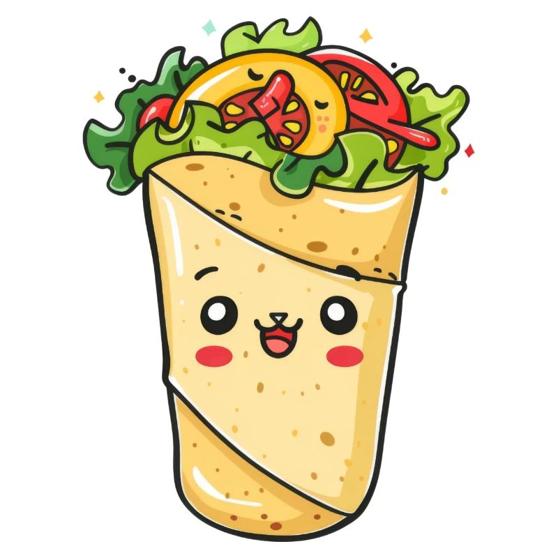 Süßes Burrito Comic