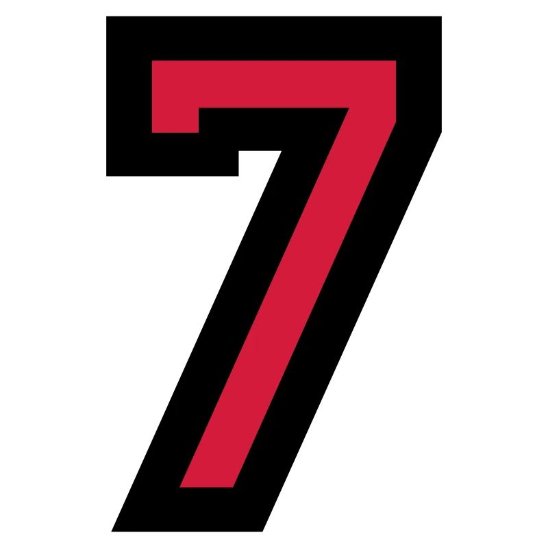 The number 7 - Number Seven
