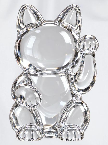 Transparente Glaskatze