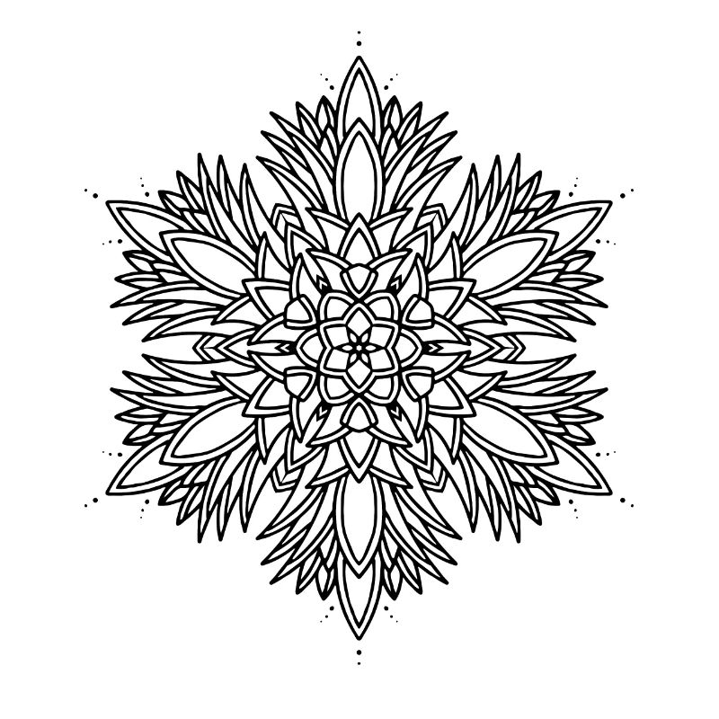 Pine cone Mandala
