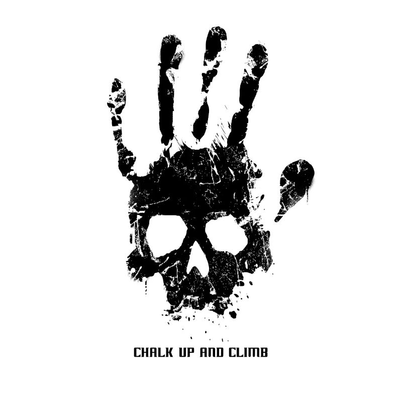 Bouldering climbing Skull hand