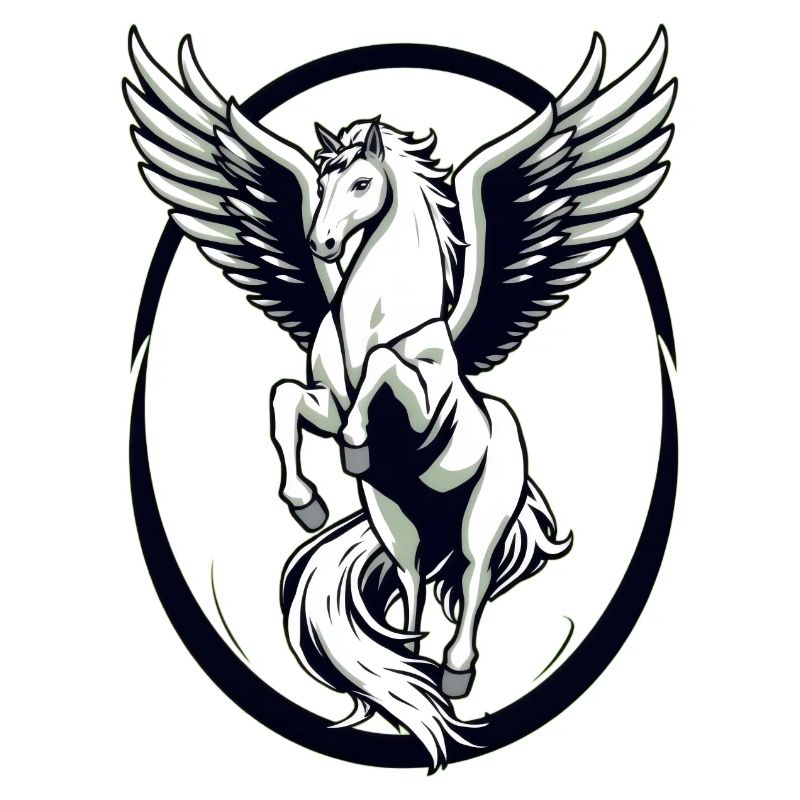 Cool White Pegasus