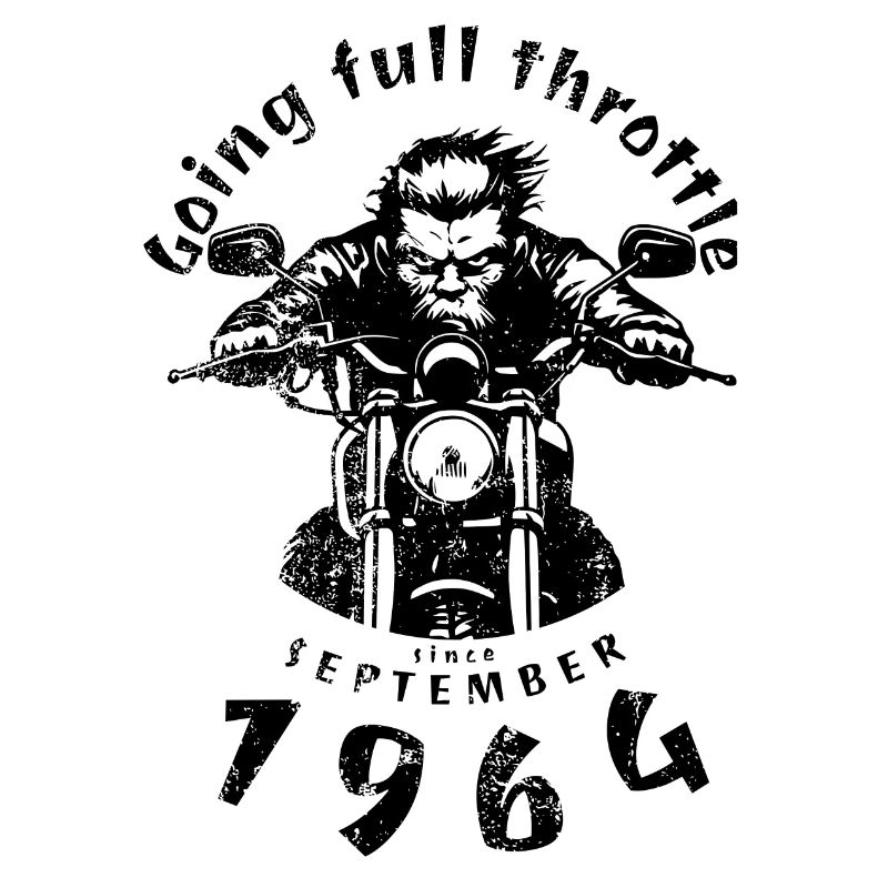 60. Geburtstag Going full throttle since 09/1964