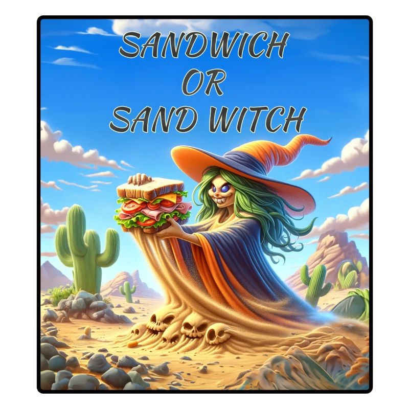 Sandwich oder Sand Witch Fun Confusion Hemd