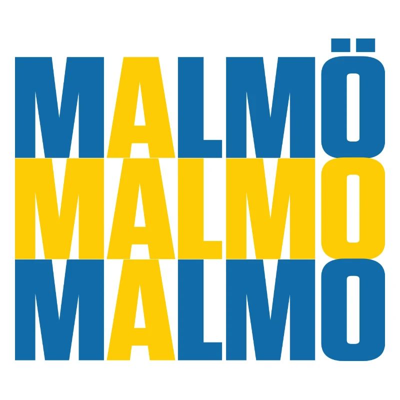 Malmö Suède Drapeau