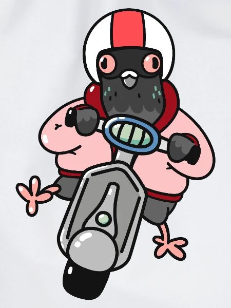 Carla Columba - Pigeon on Scooter